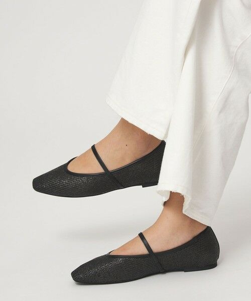green label relaxing / グリーンレーベル リラクシング パンプス | スクエアストラップ フラットシューズ | 詳細15