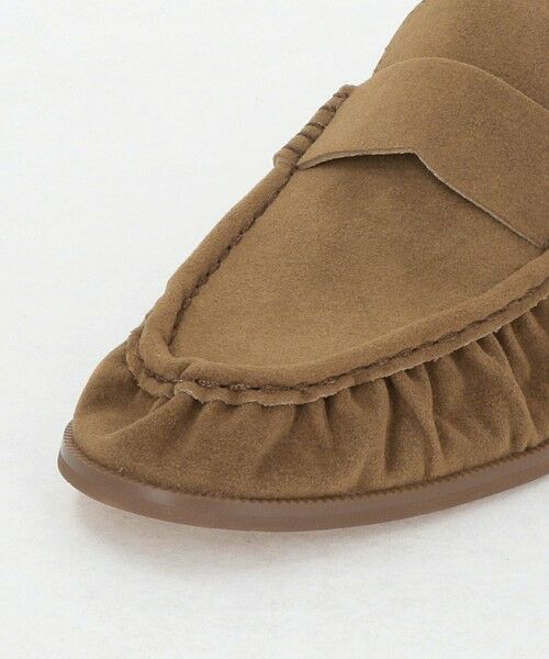 green label relaxing / グリーンレーベル リラクシング フラットシューズ | ギャザー ローファー | 詳細13