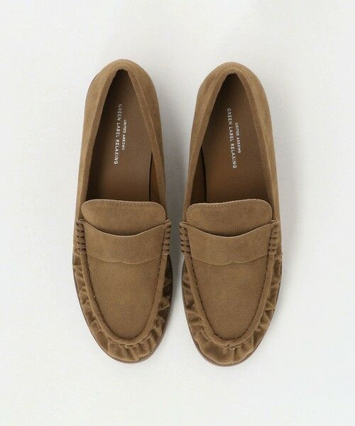 green label relaxing / グリーンレーベル リラクシング フラットシューズ | ギャザー ローファー | 詳細8