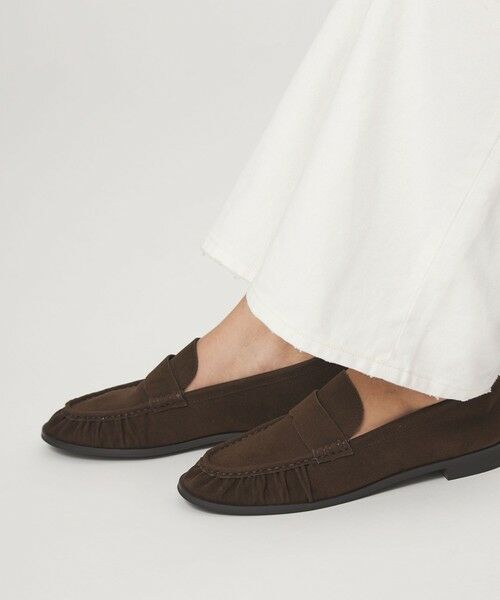 green label relaxing / グリーンレーベル リラクシング フラットシューズ | ギャザー ローファー | 詳細17