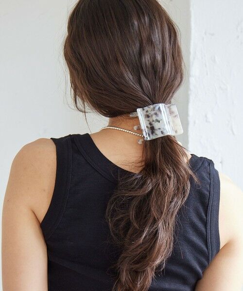green label relaxing / グリーンレーベル リラクシング ヘアピン | 【WEB限定】スクエアマーブル ヘアクリップ | 詳細7