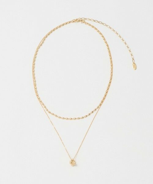 green label relaxing / グリーンレーベル リラクシング ネックレス・ペンダント・チョーカー | 2連チェーン ポコポコチャーム ネックレス（GOLD）