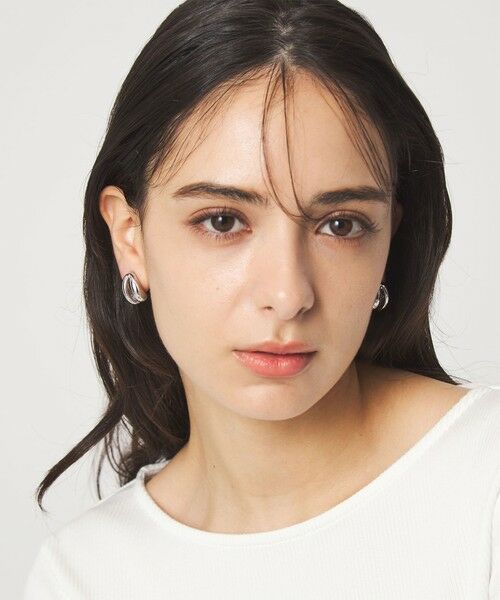 green label relaxing / グリーンレーベル リラクシング ピアス・イヤリング | 3ライン ハーフボール イヤリング | 詳細8