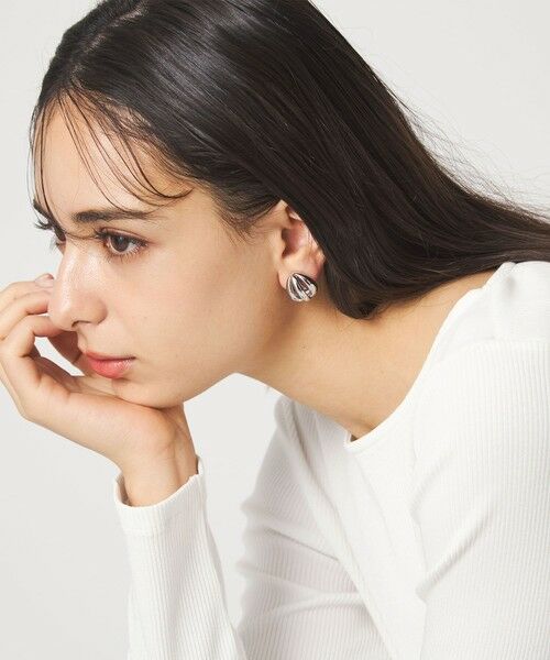 green label relaxing / グリーンレーベル リラクシング ピアス・イヤリング | 3ライン ハーフボール イヤリング | 詳細9