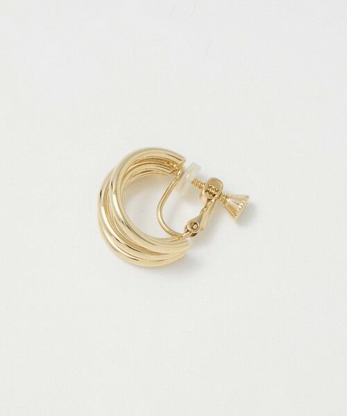green label relaxing / グリーンレーベル リラクシング ピアス・イヤリング | ラインミックス フープイヤリング | 詳細3