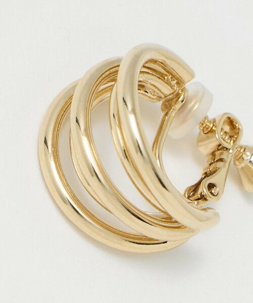 green label relaxing / グリーンレーベル リラクシング ピアス・イヤリング | ラインミックス フープイヤリング | 詳細6