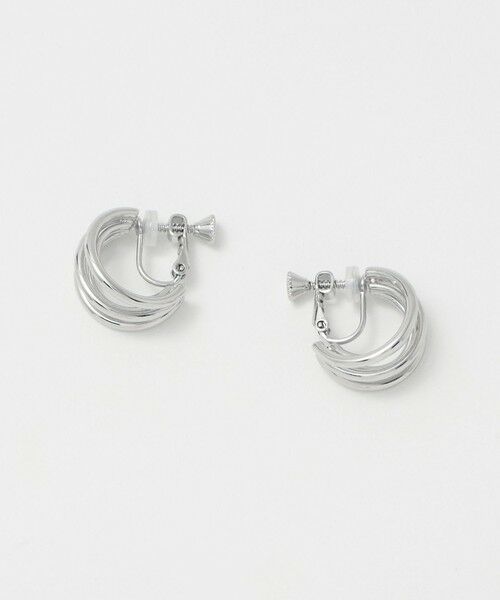 green label relaxing / グリーンレーベル リラクシング ピアス・イヤリング | ラインミックス フープイヤリング（SILVER）