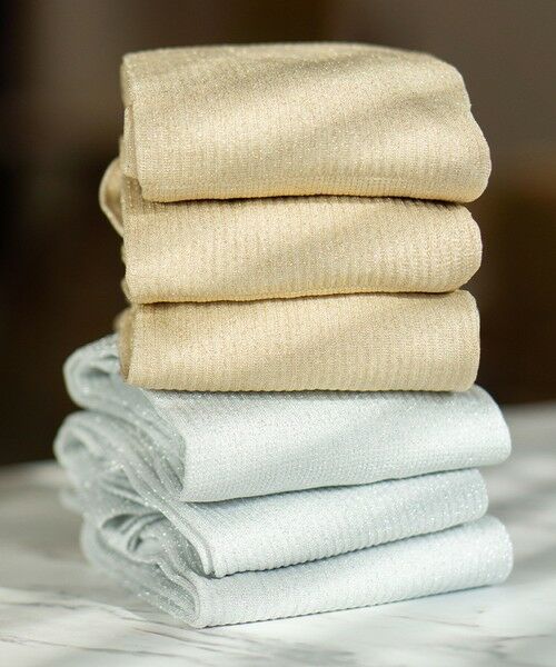 green label relaxing / グリーンレーベル リラクシング ソックス | ＜MAEE＞コンプレッション ソックス （グリッターリブ） / 着圧ソックス / 靴下 | 詳細1