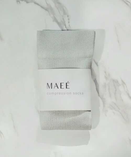 green label relaxing / グリーンレーベル リラクシング ソックス | ＜MAEE＞コンプレッション ソックス （グリッターリブ） / 着圧ソックス / 靴下（SILVER）