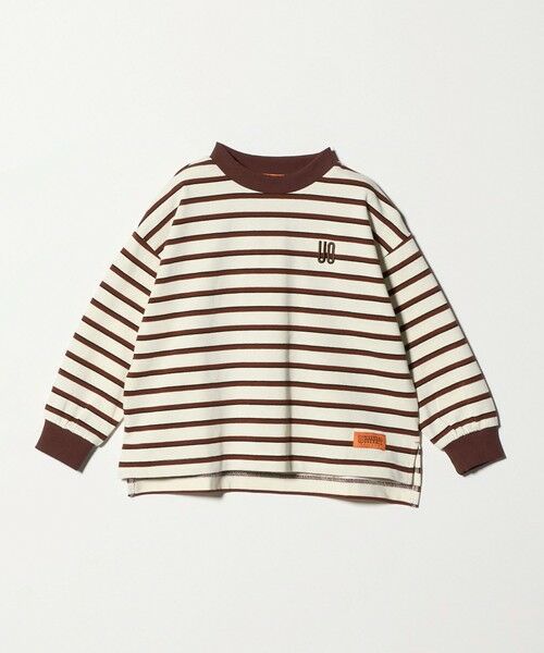 green label relaxing / グリーンレーベル リラクシング カットソー | 【別注】＜UNIVERSAL OVERALL＞ボーダー ロングスリーブ / キッズ  100cm-130cm | 詳細2