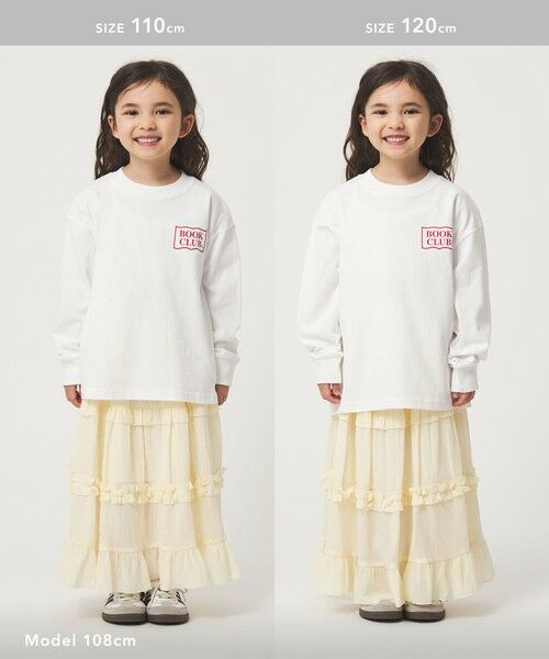 green label relaxing / グリーンレーベル リラクシング カットソー | 【別注】＜BOOK CLUB＞ロゴ ロングスリーブTシャツ / キッズ  110cm-130cm | 詳細3