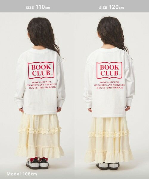 green label relaxing / グリーンレーベル リラクシング カットソー | 【別注】＜BOOK CLUB＞ロゴ ロングスリーブTシャツ / キッズ  110cm-130cm | 詳細5