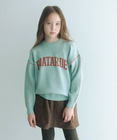 green label relaxing / グリーンレーベル リラクシング ニット・セーター | ロゴジャガード ニットプルオーバー / キッズ  100cm-160cm