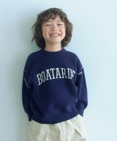 green label relaxing / グリーンレーベル リラクシング ニット・セーター | ロゴジャガード ニットプルオーバー / キッズ  100cm-160cm