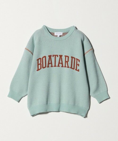 green label relaxing / グリーンレーベル リラクシング ニット・セーター | ロゴジャガード ニットプルオーバー / キッズ  100cm-160cm | 詳細13