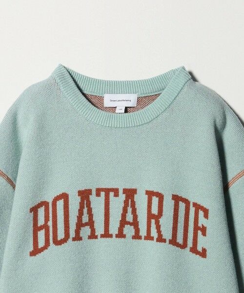 green label relaxing / グリーンレーベル リラクシング ニット・セーター | ロゴジャガード ニットプルオーバー / キッズ  100cm-160cm | 詳細15