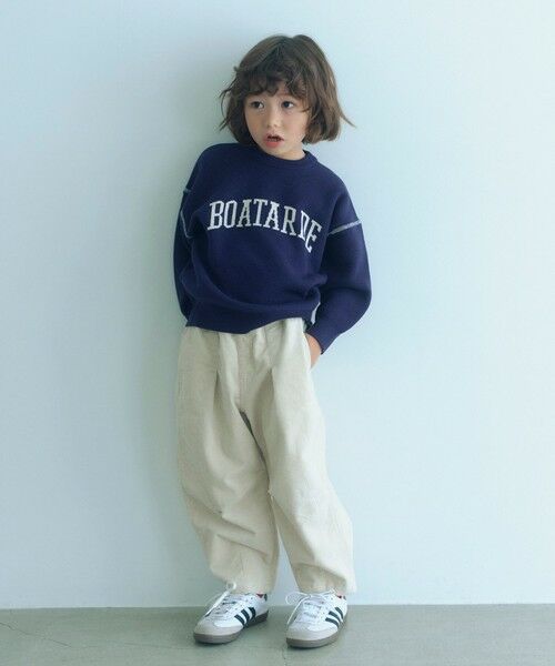 green label relaxing / グリーンレーベル リラクシング ニット・セーター | ロゴジャガード ニットプルオーバー / キッズ  100cm-160cm | 詳細18