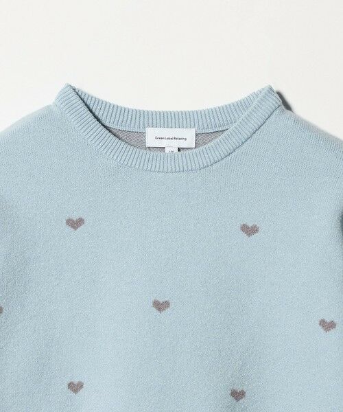 green label relaxing / グリーンレーベル リラクシング ニット・セーター | ハートジャガード プルオーバー / キッズ  100cm-160cm | 詳細6