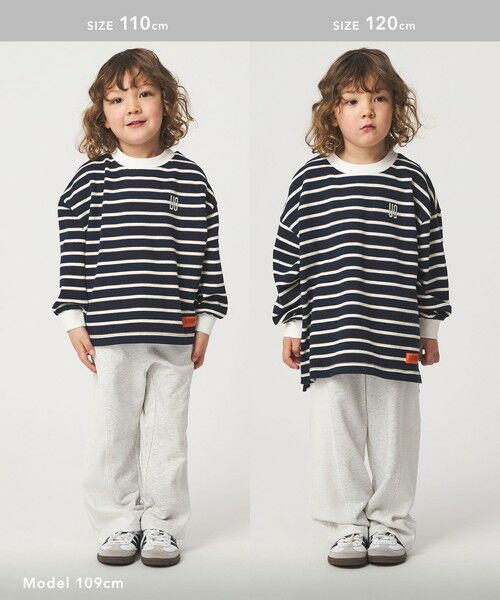 green label relaxing / グリーンレーベル リラクシング その他パンツ | 裏毛 切り替え ワイドパンツ / キッズ  100cm-160cm | 詳細4