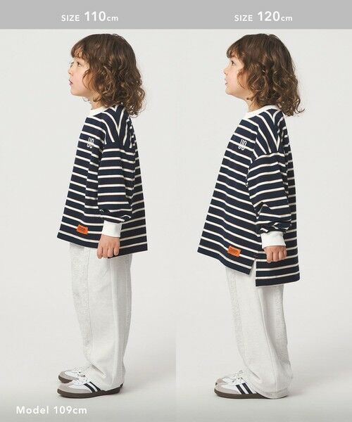 green label relaxing / グリーンレーベル リラクシング その他パンツ | 裏毛 切り替え ワイドパンツ / キッズ  100cm-160cm | 詳細5