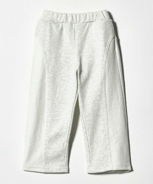 green label relaxing / グリーンレーベル リラクシング その他パンツ | 裏毛 切り替え ワイドパンツ / キッズ 100cm-160cm(LT.GRAY)