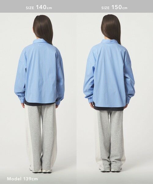 green label relaxing / グリーンレーベル リラクシング その他パンツ | 裏毛 切り替え ワイドパンツ / キッズ  100cm-160cm | 詳細17