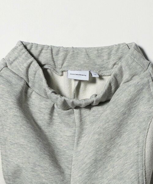 green label relaxing / グリーンレーベル リラクシング その他パンツ | 裏毛 切り替え ワイドパンツ / キッズ 100cm-160cm | 詳細12