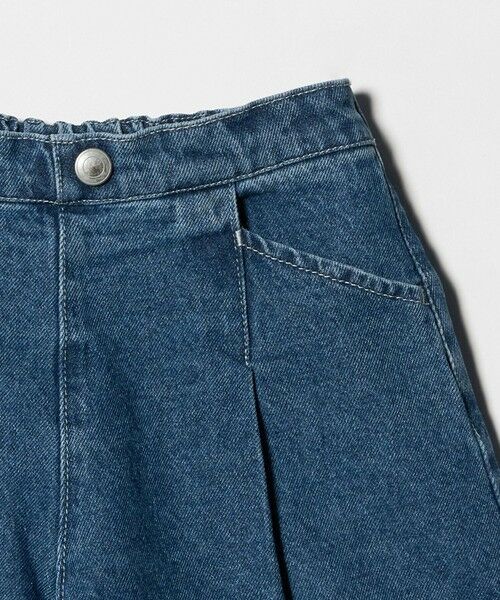 green label relaxing / グリーンレーベル リラクシング ショート・ハーフ・半端丈パンツ | デニム タックキュロット パンツ / キッズ 100cm-160cm | 詳細14