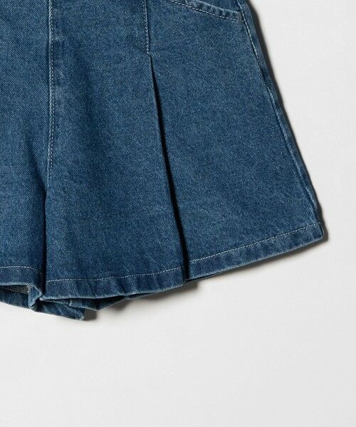 green label relaxing / グリーンレーベル リラクシング ショート・ハーフ・半端丈パンツ | デニム タックキュロット パンツ / キッズ 100cm-160cm | 詳細18