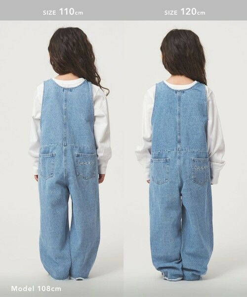 green label relaxing / グリーンレーベル リラクシング ロング・マキシ丈ワンピース | デニム サロペット / キッズ  100cm-160cm | 詳細5