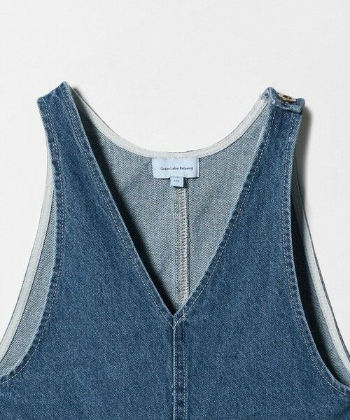 green label relaxing / グリーンレーベル リラクシング ロング・マキシ丈ワンピース | デニム サロペット / キッズ  100cm-160cm | 詳細18