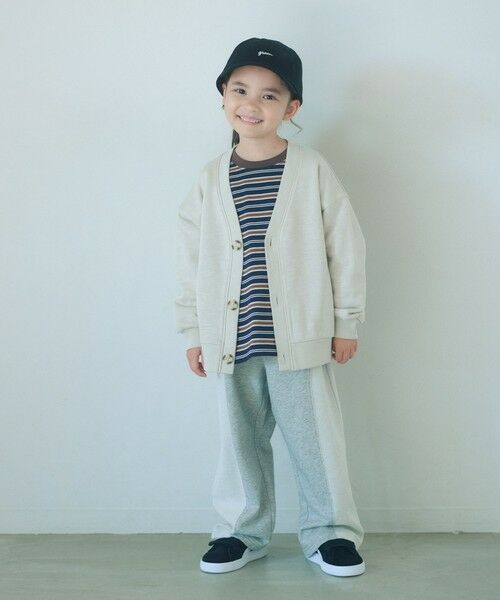 green label relaxing / グリーンレーベル リラクシング カーディガン・ボレロ | 裏毛 Vネック カーディガン / キッズ  100cm-160cm | 詳細4