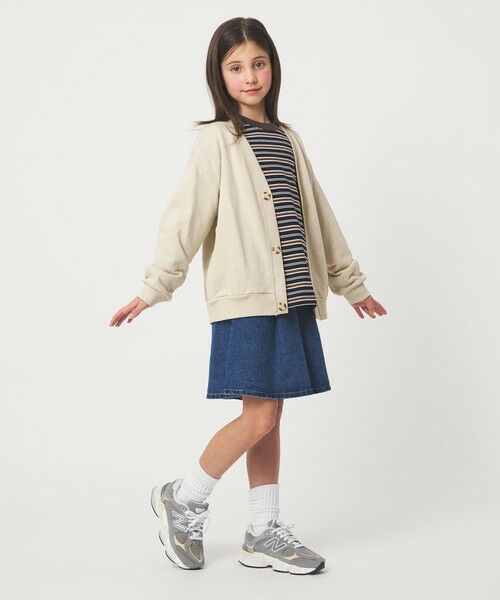 green label relaxing / グリーンレーベル リラクシング カーディガン・ボレロ | 裏毛 Vネック カーディガン / キッズ  100cm-160cm | 詳細11