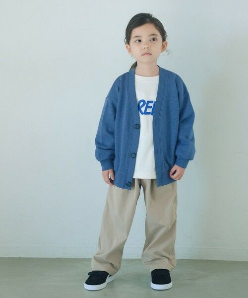 green label relaxing / グリーンレーベル リラクシング カーディガン・ボレロ | 裏毛 Vネック カーディガン / キッズ  100cm-160cm | 詳細9