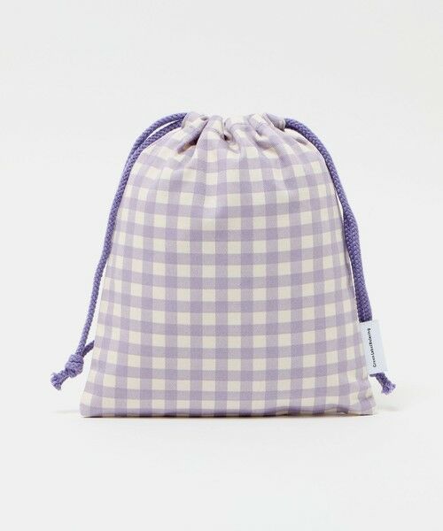 green label relaxing / グリーンレーベル リラクシング その他小物 | 巾着バッグ（小）（ギンガム） / キッズ（LILAC）