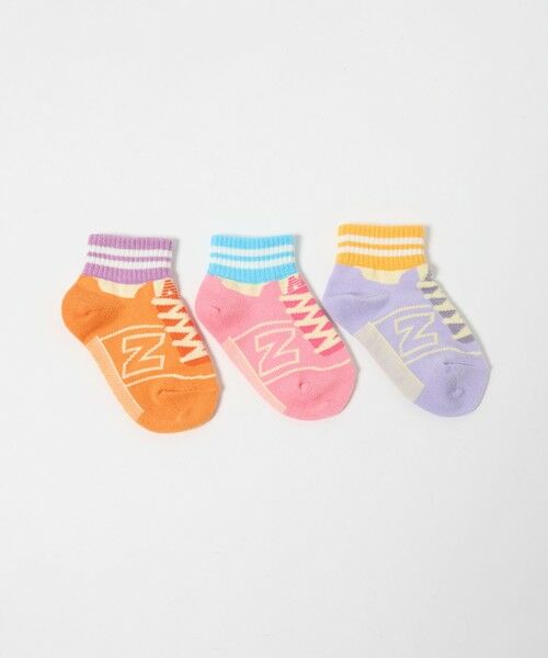 green label relaxing / グリーンレーベル リラクシング ソックス | ＜New Balance＞GIRLS ソックス 3P / キッズ 13cm-19cm（その他1）