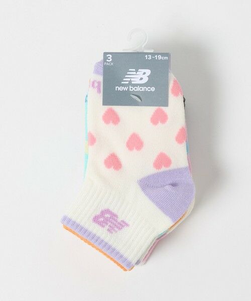 green label relaxing / グリーンレーベル リラクシング ソックス | ＜New Balance＞GIRLS ソックス 3P / キッズ 13cm-19cm | 詳細22