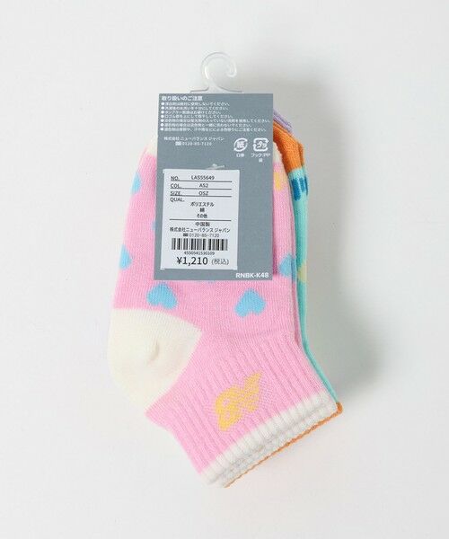 green label relaxing / グリーンレーベル リラクシング ソックス | ＜New Balance＞GIRLS ソックス 3P / キッズ 13cm-19cm | 詳細23