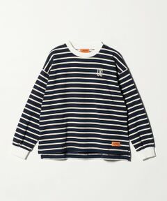 green label relaxing / グリーンレーベル リラクシング カットソー | 【別注】＜UNIVERSAL OVERALL＞ボーダー ロングスリーブ / キッズ  140cm-160cm
