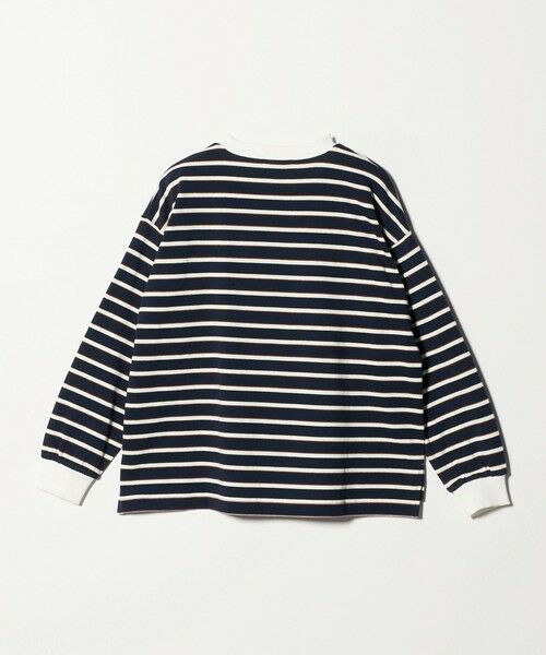 green label relaxing / グリーンレーベル リラクシング カットソー | 【別注】＜UNIVERSAL OVERALL＞ボーダー ロングスリーブ / キッズ  140cm-160cm | 詳細4