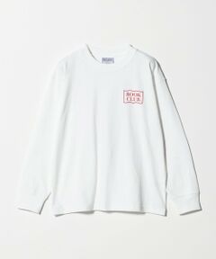 green label relaxing / グリーンレーベル リラクシング カットソー | 【別注】＜BOOK CLUB＞ロゴ ロングスリーブTシャツ / キッズ  140cm-150cm