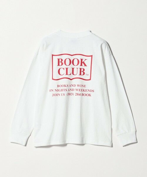 green label relaxing / グリーンレーベル リラクシング カットソー | 【別注】＜BOOK CLUB＞ロゴ ロングスリーブTシャツ / キッズ  140cm-150cm | 詳細1
