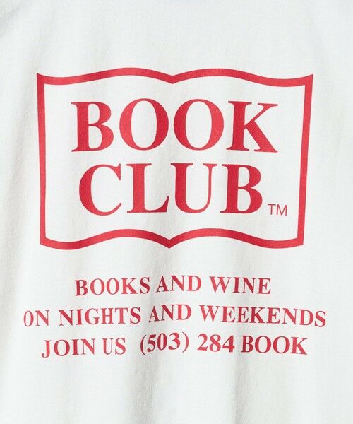 green label relaxing / グリーンレーベル リラクシング カットソー | 【別注】＜BOOK CLUB＞ロゴ ロングスリーブTシャツ / キッズ  140cm-150cm | 詳細4