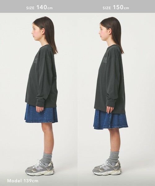 green label relaxing / グリーンレーベル リラクシング カットソー | 【別注】＜BOOK CLUB＞ロゴ ロングスリーブTシャツ / キッズ  140cm-150cm | 詳細17