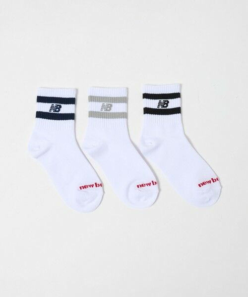 green label relaxing / グリーンレーベル リラクシング ソックス | ＜New Balance＞ラインソックス 3P / キッズ（その他1）