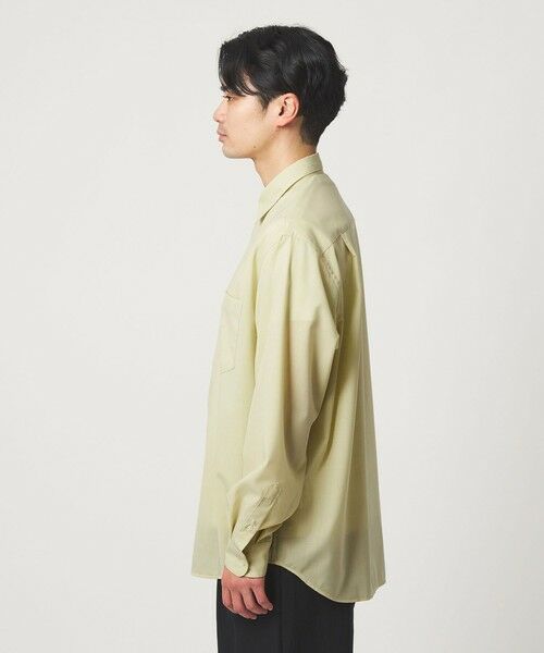 green label relaxing / グリーンレーベル リラクシング シャツ・ブラウス | ウォッシャブル トロ ジャストルーズ シャツ -ストレッチ- | 詳細5