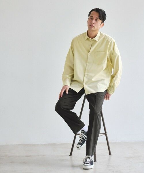 green label relaxing / グリーンレーベル リラクシング シャツ・ブラウス | ウォッシャブル トロ ジャストルーズ シャツ -ストレッチ- | 詳細1