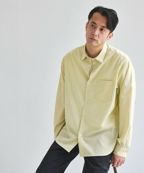 green label relaxing / グリーンレーベル リラクシング シャツ・ブラウス | ウォッシャブル トロ ジャストルーズ シャツ -ストレッチ- | 詳細2