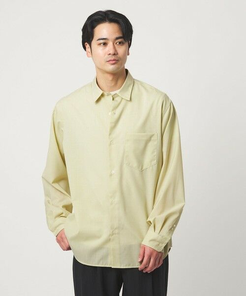 green label relaxing / グリーンレーベル リラクシング シャツ・ブラウス | ウォッシャブル トロ ジャストルーズ シャツ -ストレッチ- | 詳細2