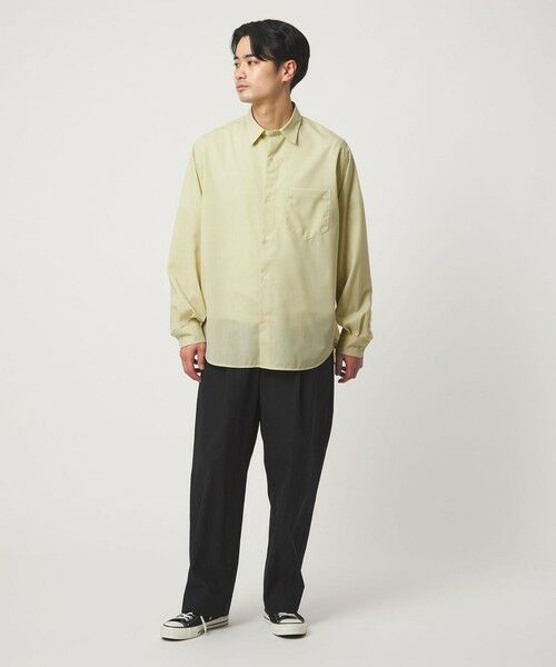 green label relaxing / グリーンレーベル リラクシング シャツ・ブラウス | ウォッシャブル トロ ジャストルーズ シャツ -ストレッチ- | 詳細3